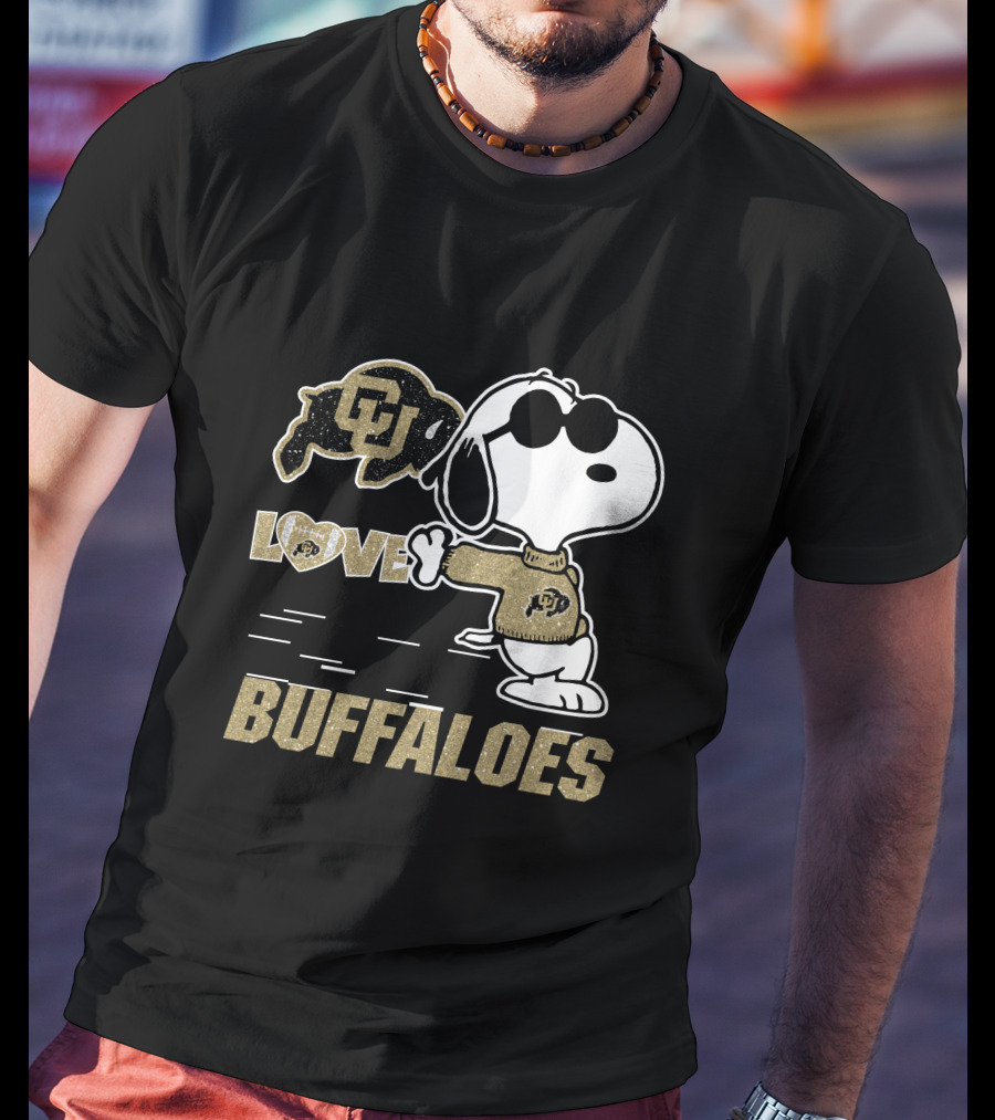 Snoopy CU Buffaloes Love T-Shirt
