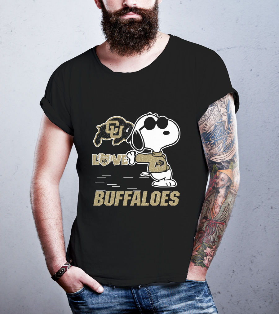 Snoopy CU Buffaloes Love T-Shirt
