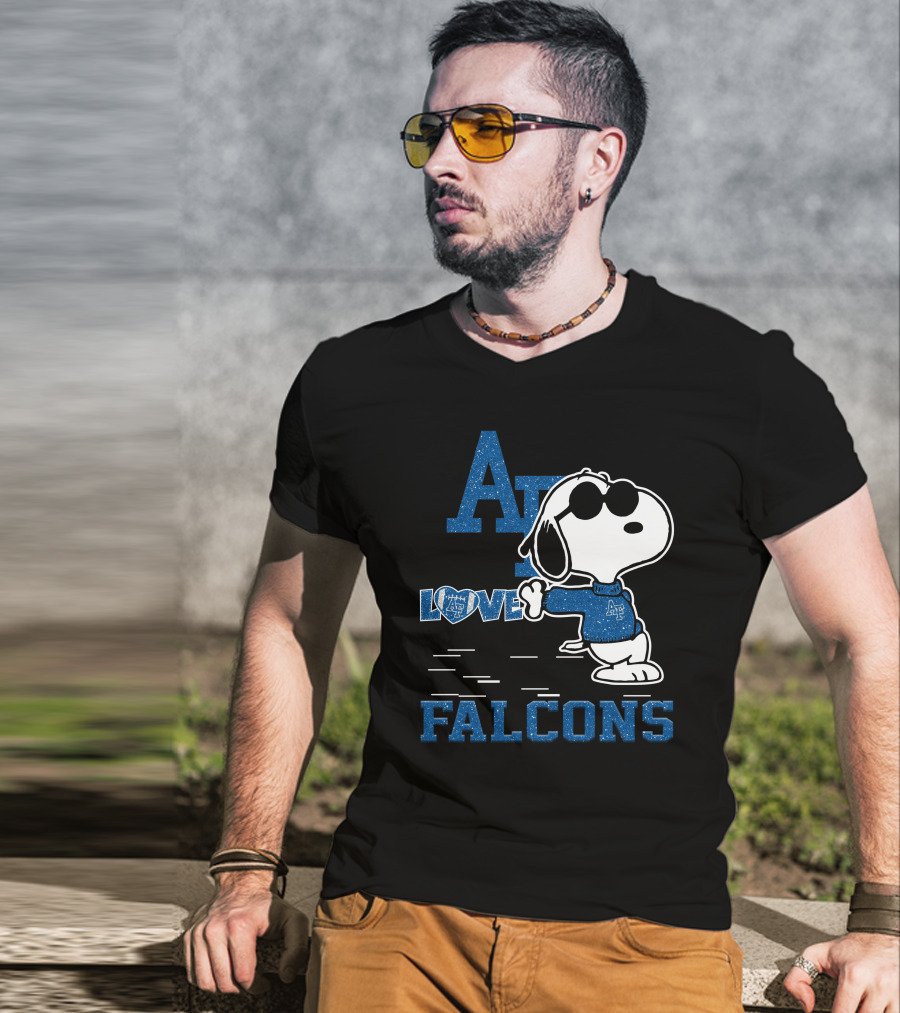 Snoopy Love Air Force Falcons AF Peanuts T-Shirt