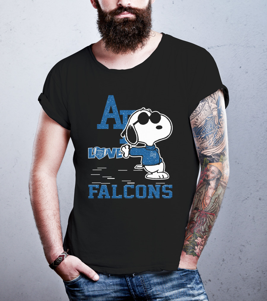 Snoopy Love Air Force Falcons AF Peanuts T-Shirt