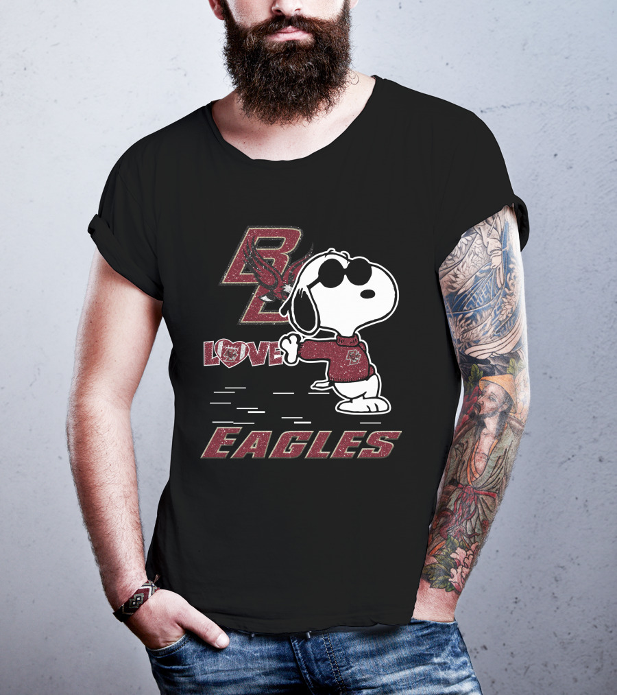Snoopy BC Love Boston College Eagles T-Shirt