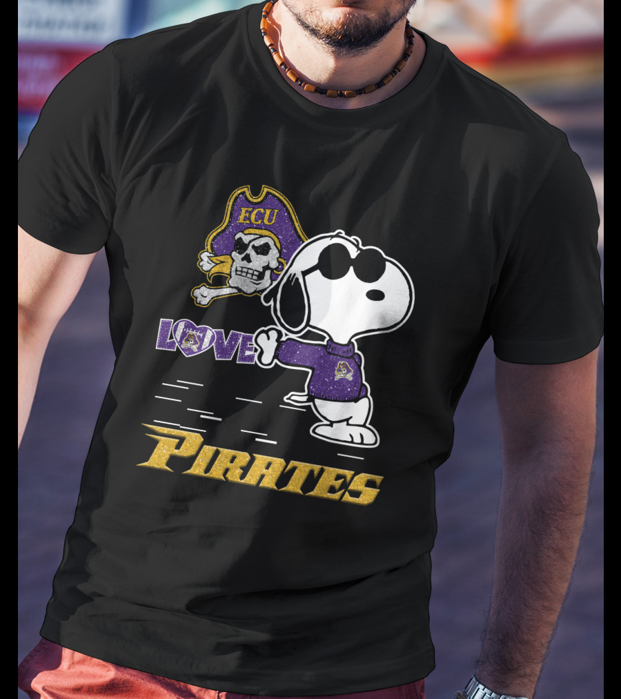 Snoopy ECU Love Pirates T-Shirt