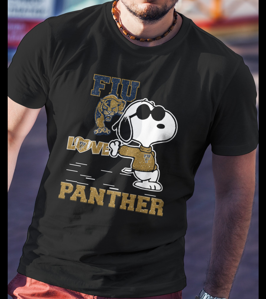Snoopy FIU Love Panther T-Shirt