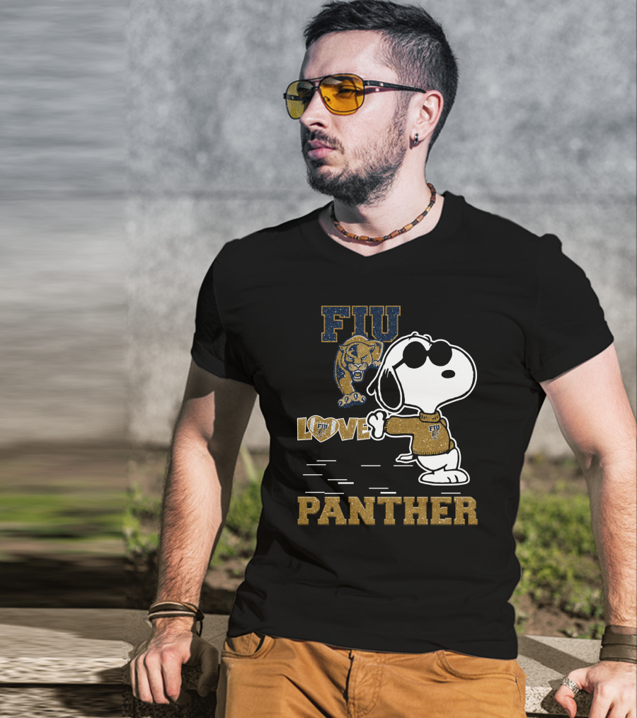Snoopy FIU Love Panther T-Shirt