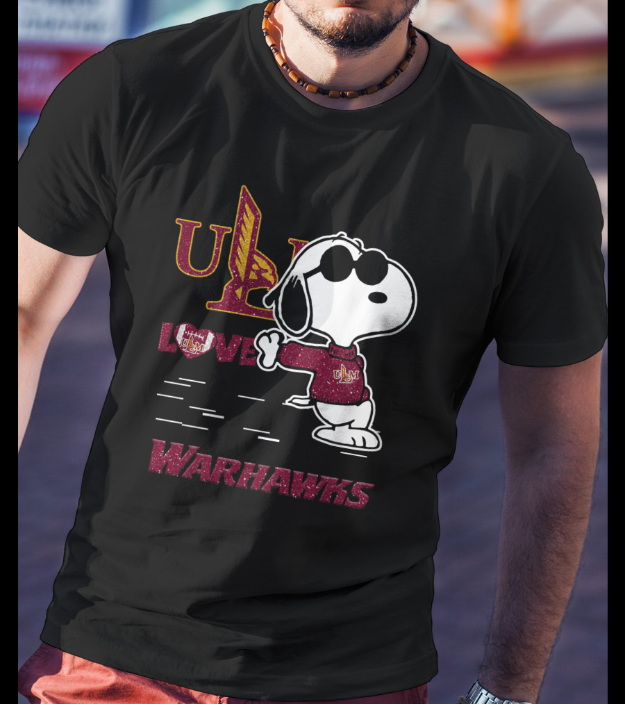Snoopy ULM Love Warhawks T-Shirt