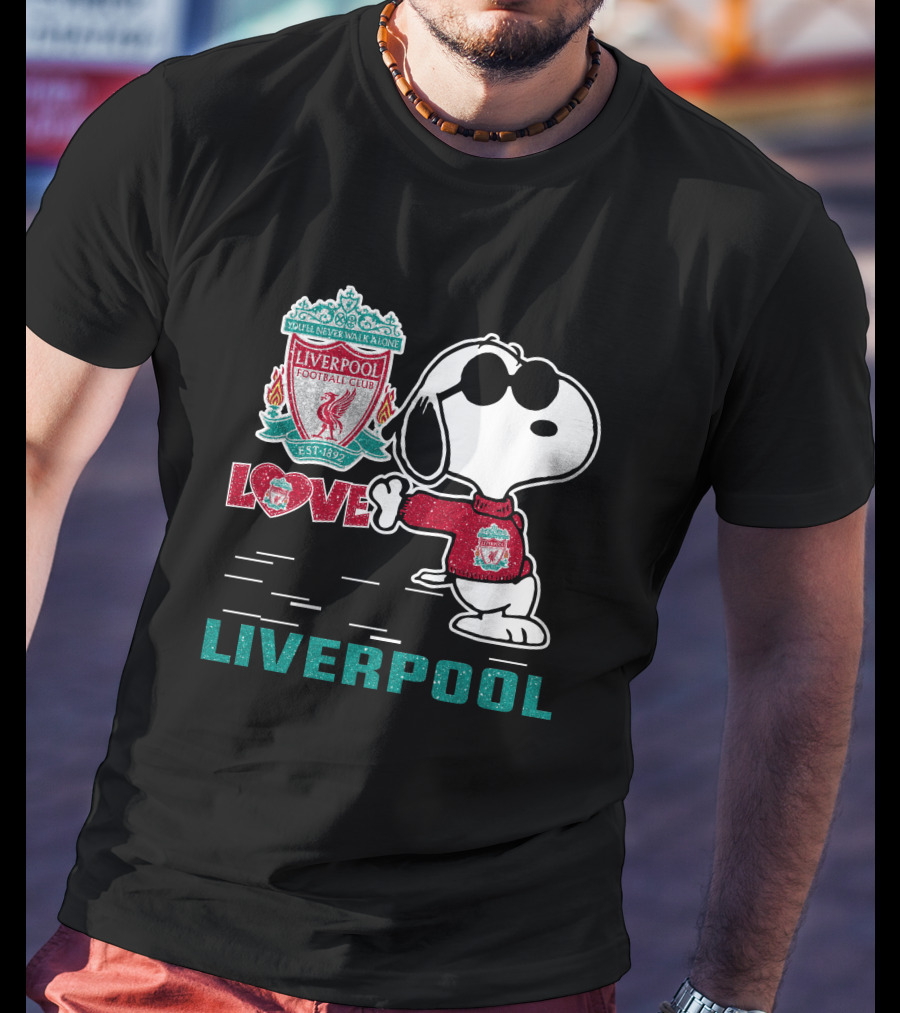Snoopy Love Liverpool Football Club You’ll Never Walk Alone 131 T-Shirt