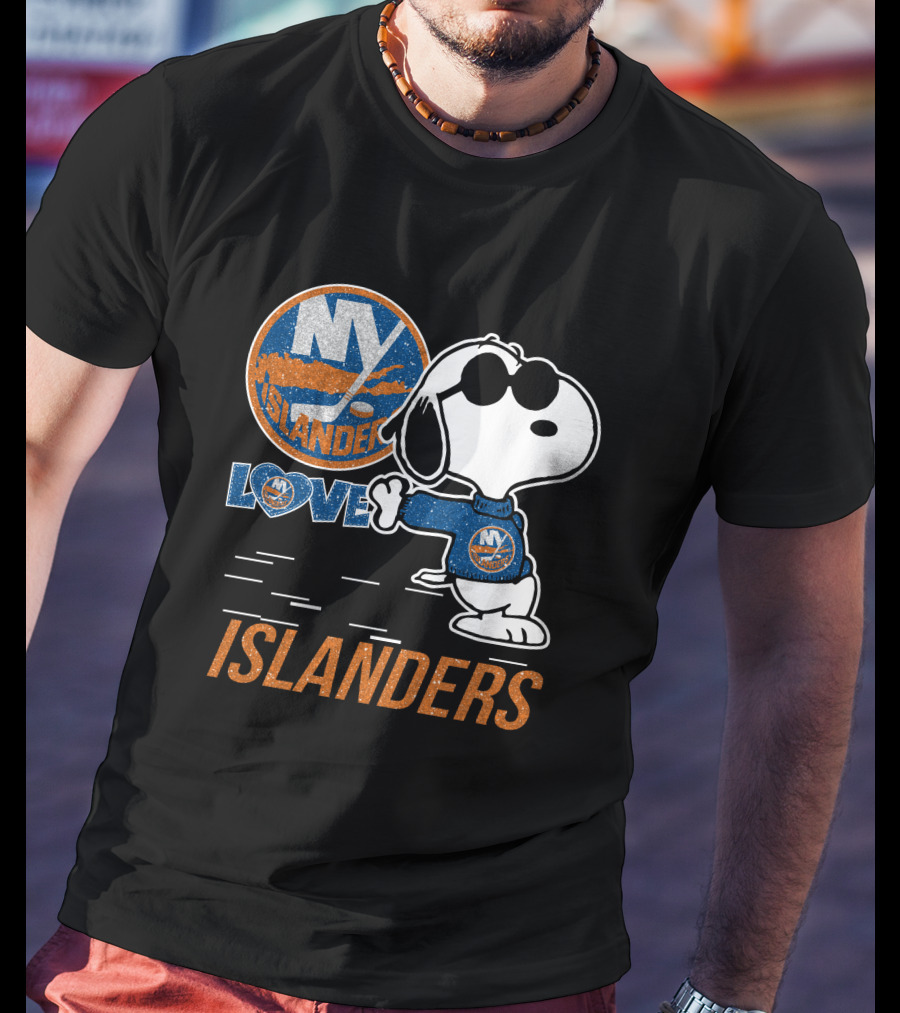 Snoopy Love NY Islanders T-Shirt