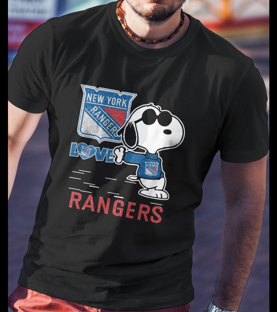 Snoopy Love New York Rangers T-Shirt