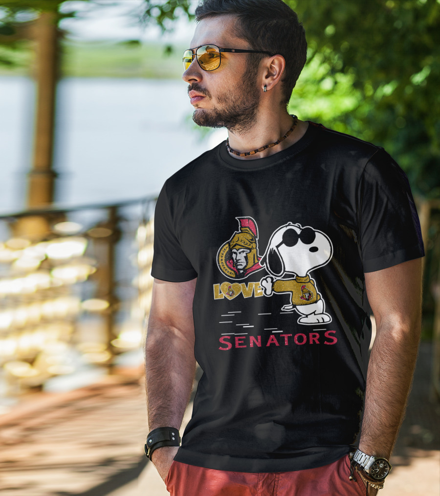 Snoopy Ottawa Senators Love T-Shirt