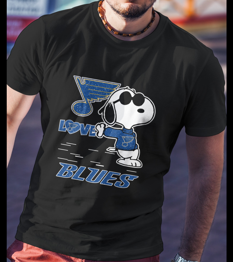 Snoopy Love St Louis Blues T-Shirt