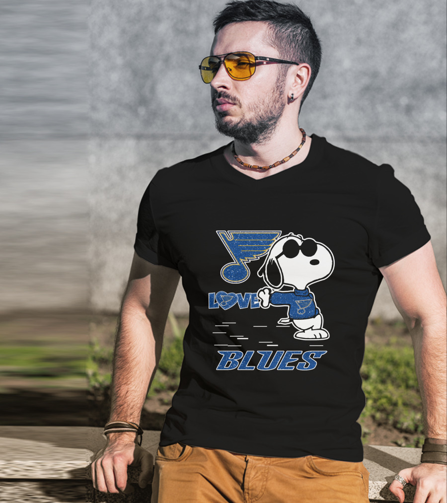 Snoopy Love St Louis Blues T-Shirt