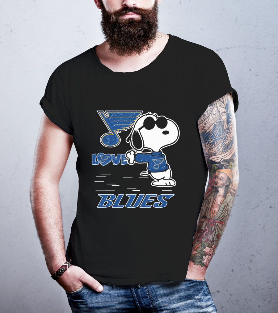 Snoopy Love St Louis Blues T-Shirt