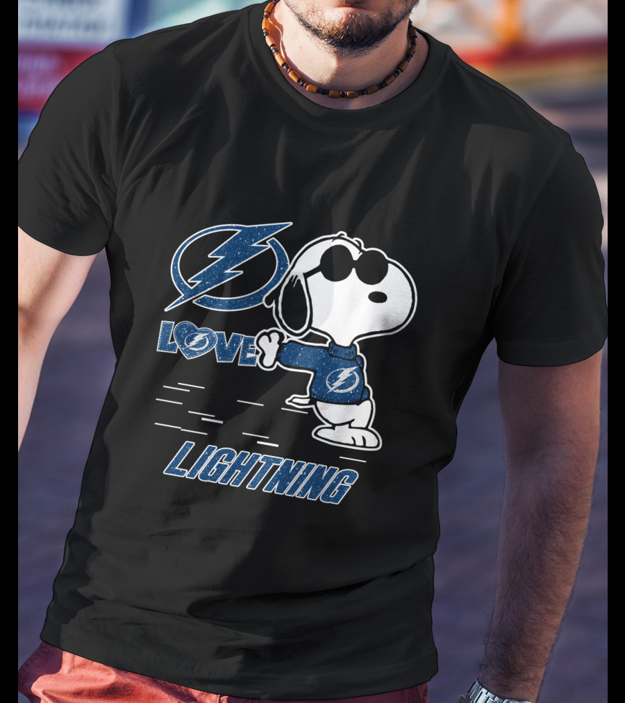 Snoopy Lightning Love Tampa Bay T-Shirt