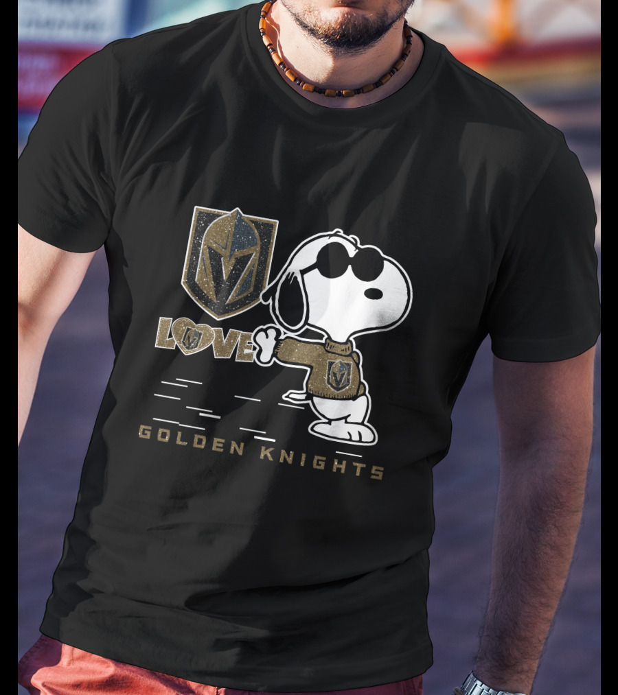 Snoopy Love Vegas Golden Knights T-Shirt