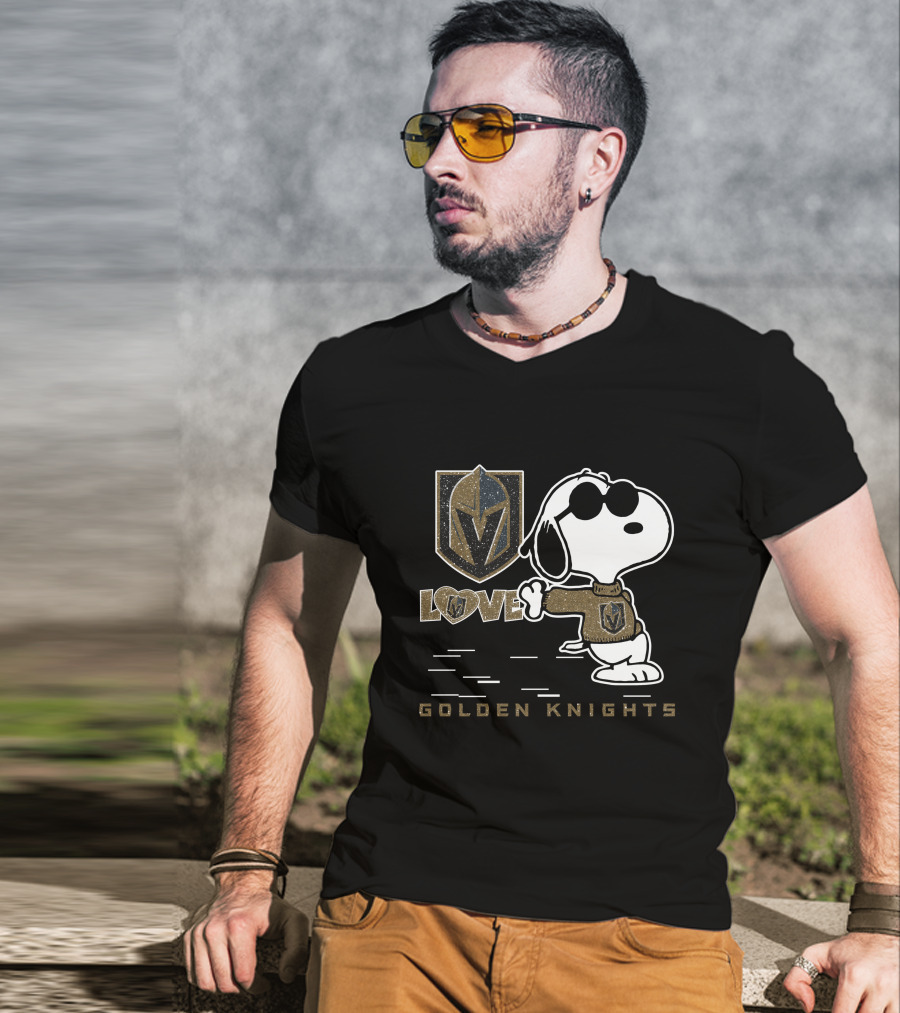 Snoopy Love Vegas Golden Knights T-Shirt