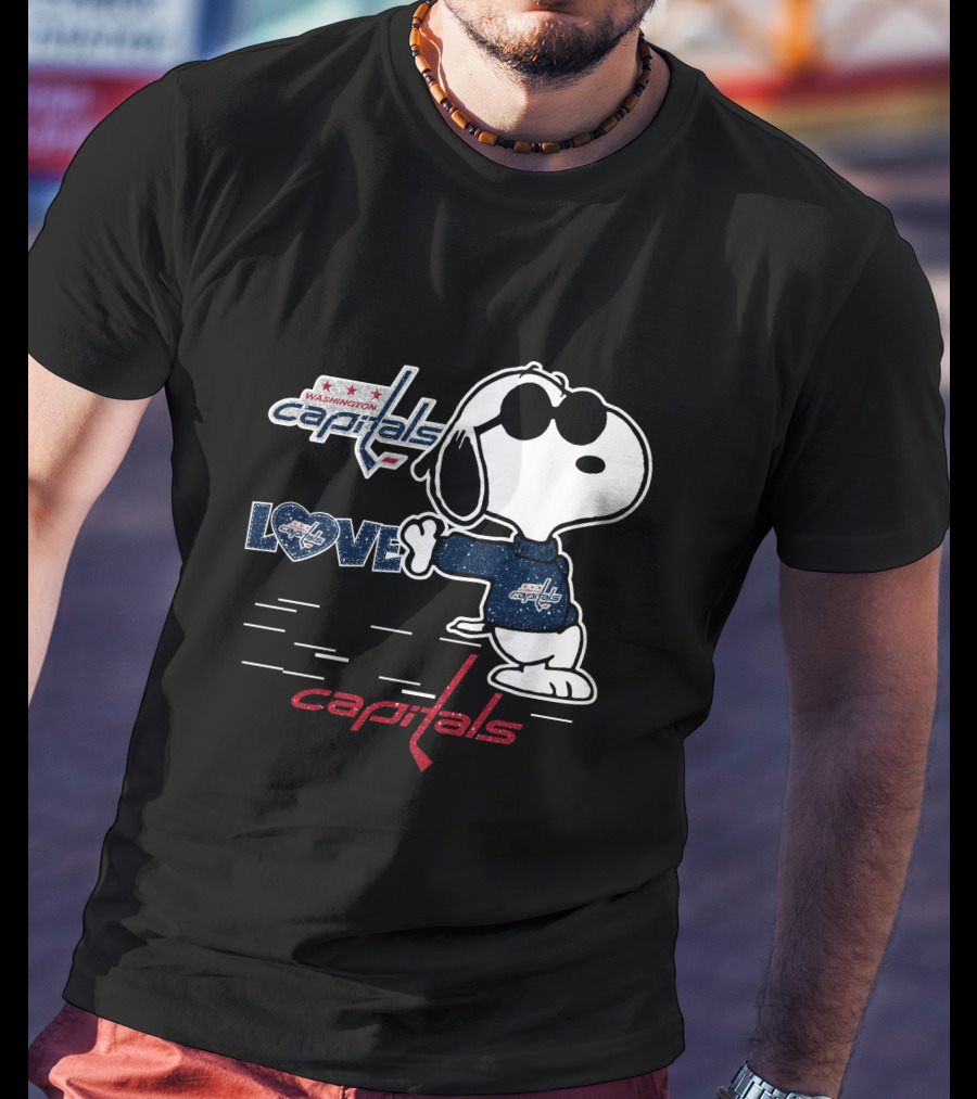 Snoopy Washington Capitals Love Capitals T-Shirt