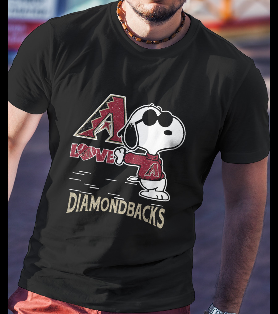 Snoopy Love Arizona Diamondbacks A T-Shirt