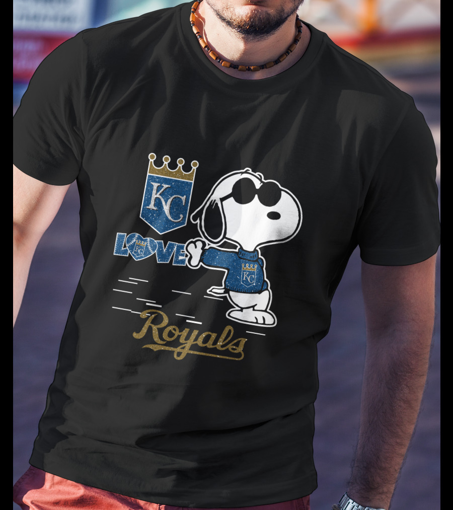 Snoopy KC Love Royals T-Shirt