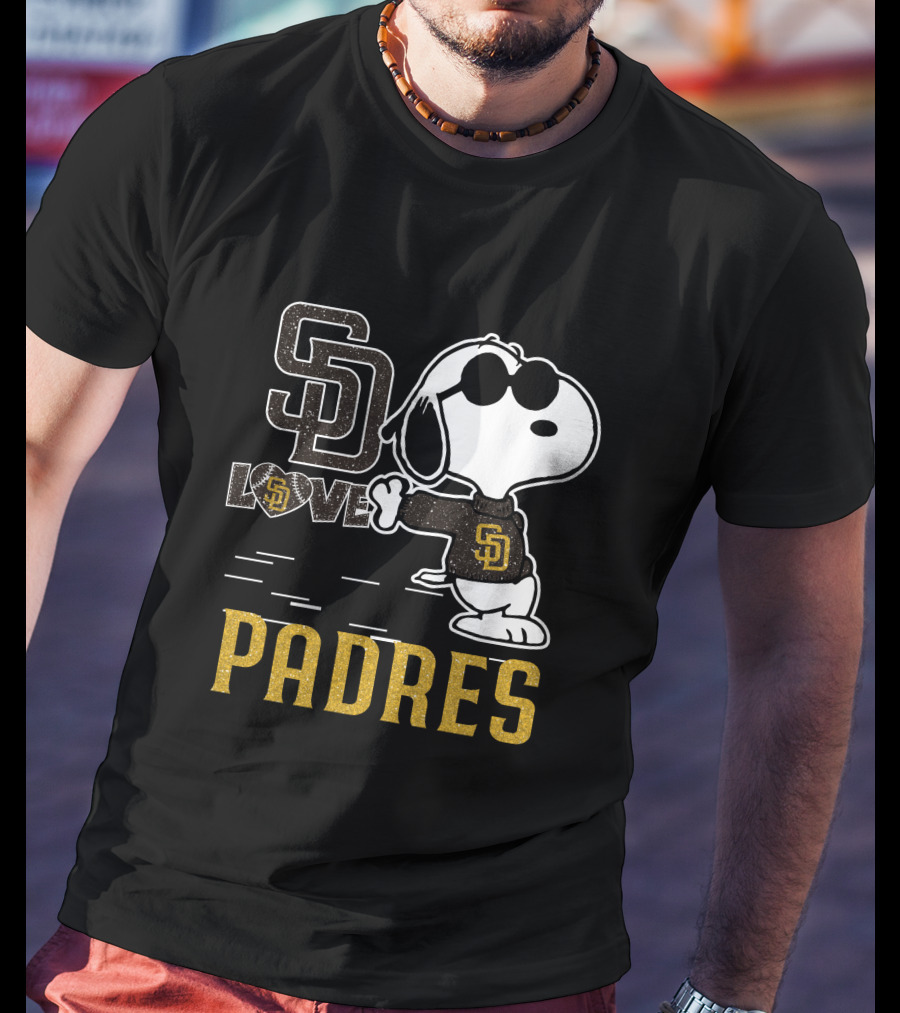 Snoopy Padres Love San Diego Padres T-Shirt