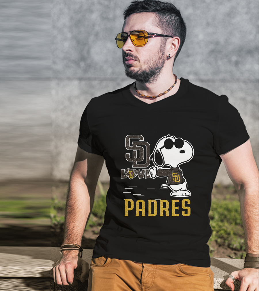 Snoopy Padres Love San Diego Padres T-Shirt