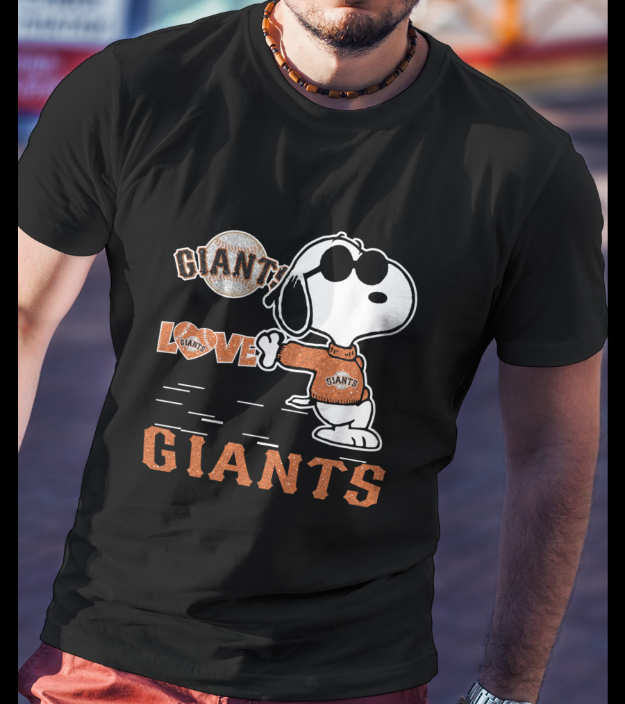 Snoopy Giants Love San Francisco Giants T-Shirt