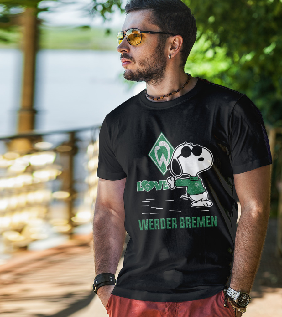 Snoopy Werder Bremen Love T-Shirt
