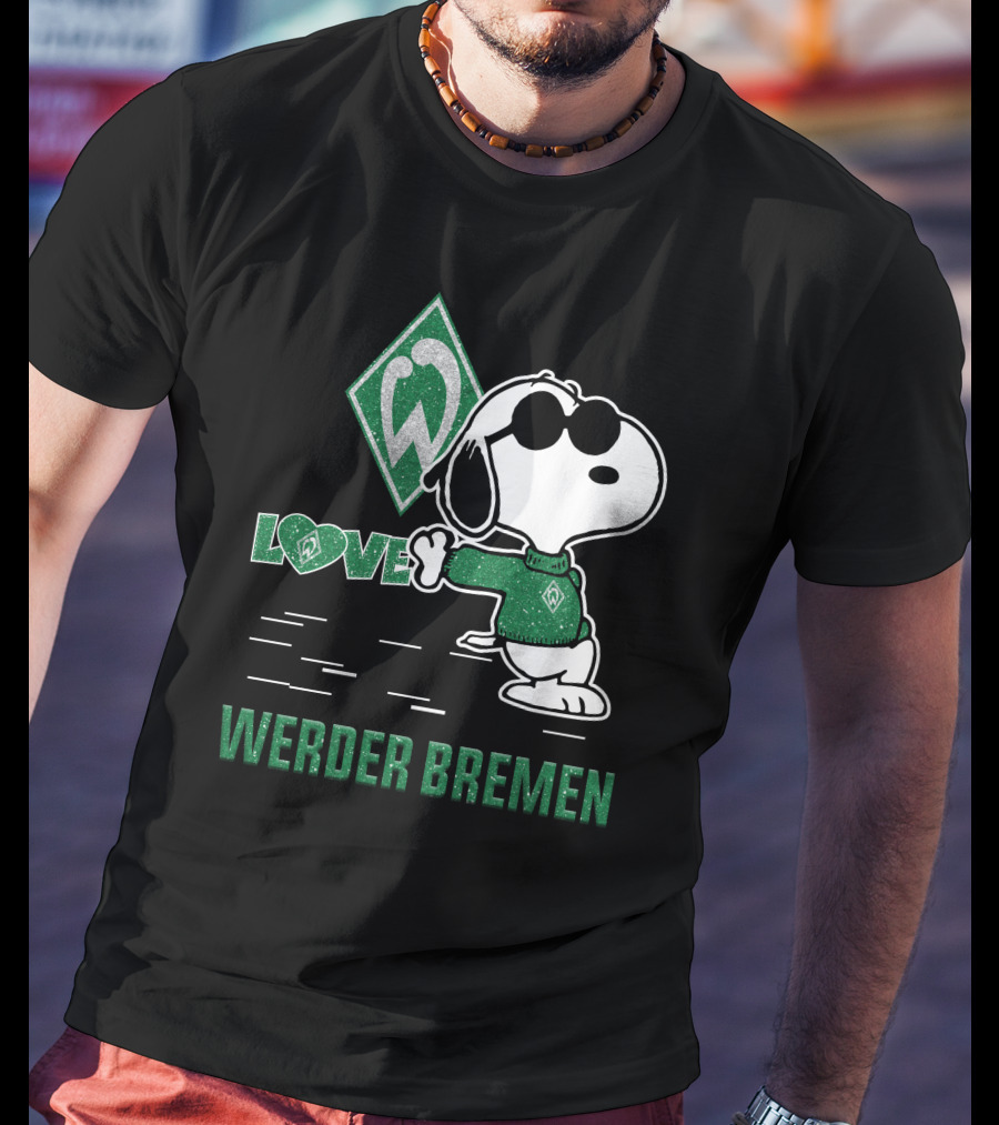 Snoopy Werder Bremen Love T-Shirt