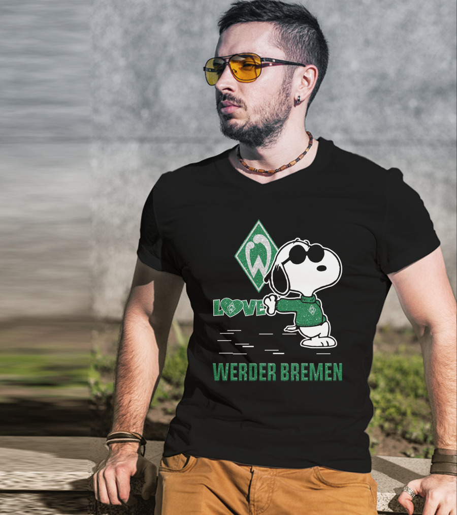 Snoopy Werder Bremen Love T-Shirt