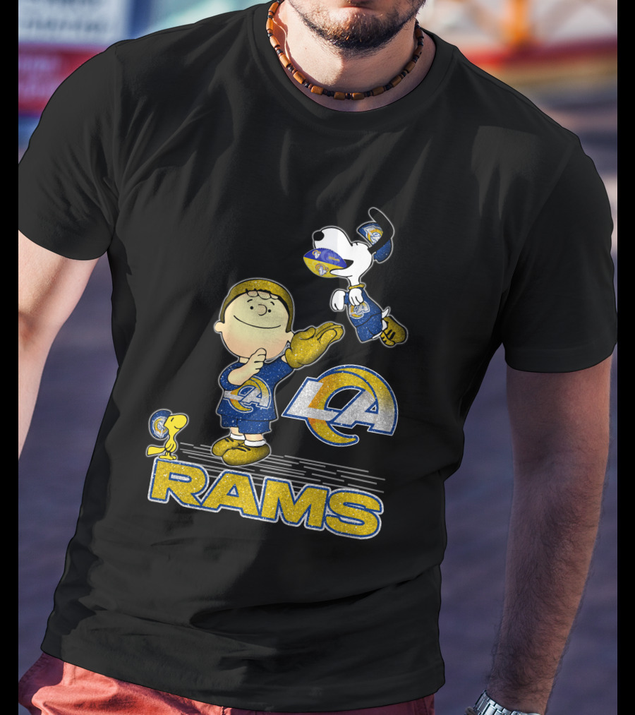 Snoopy And Friends Celebrate Los Angeles Rams With Team Spirit T-Shirt