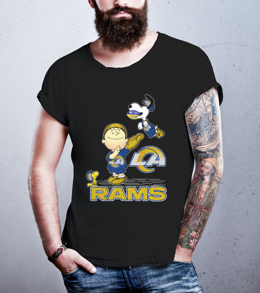 Snoopy And Friends Celebrate Los Angeles Rams With Team Spirit T-Shirt