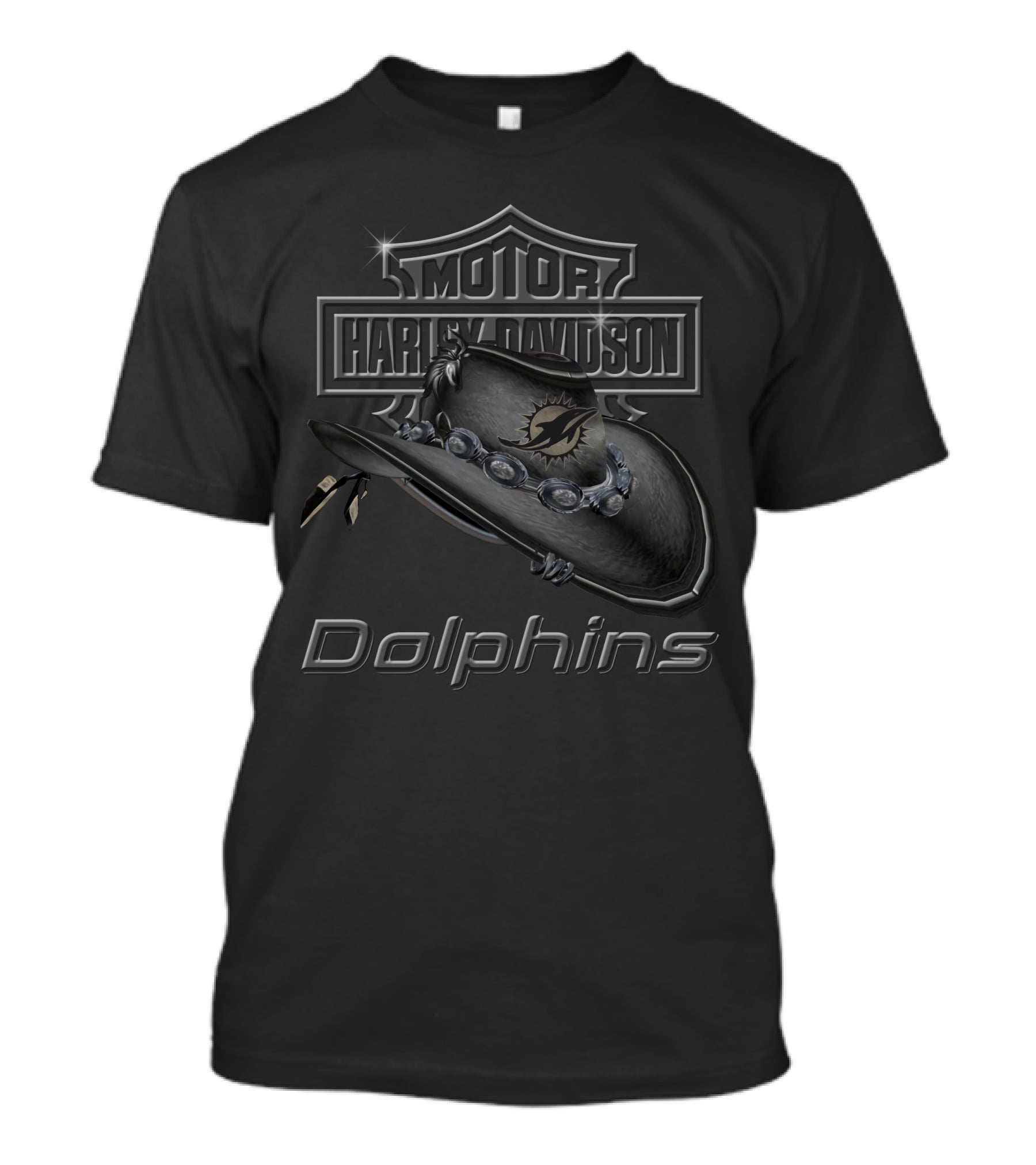Motor Harley Davidson Dolphins Miami T-Shirt