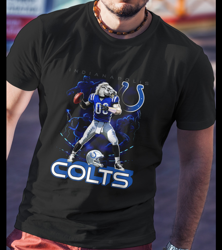 Indianapolis Colts Football Horse Quarterback 03 T-Shirt