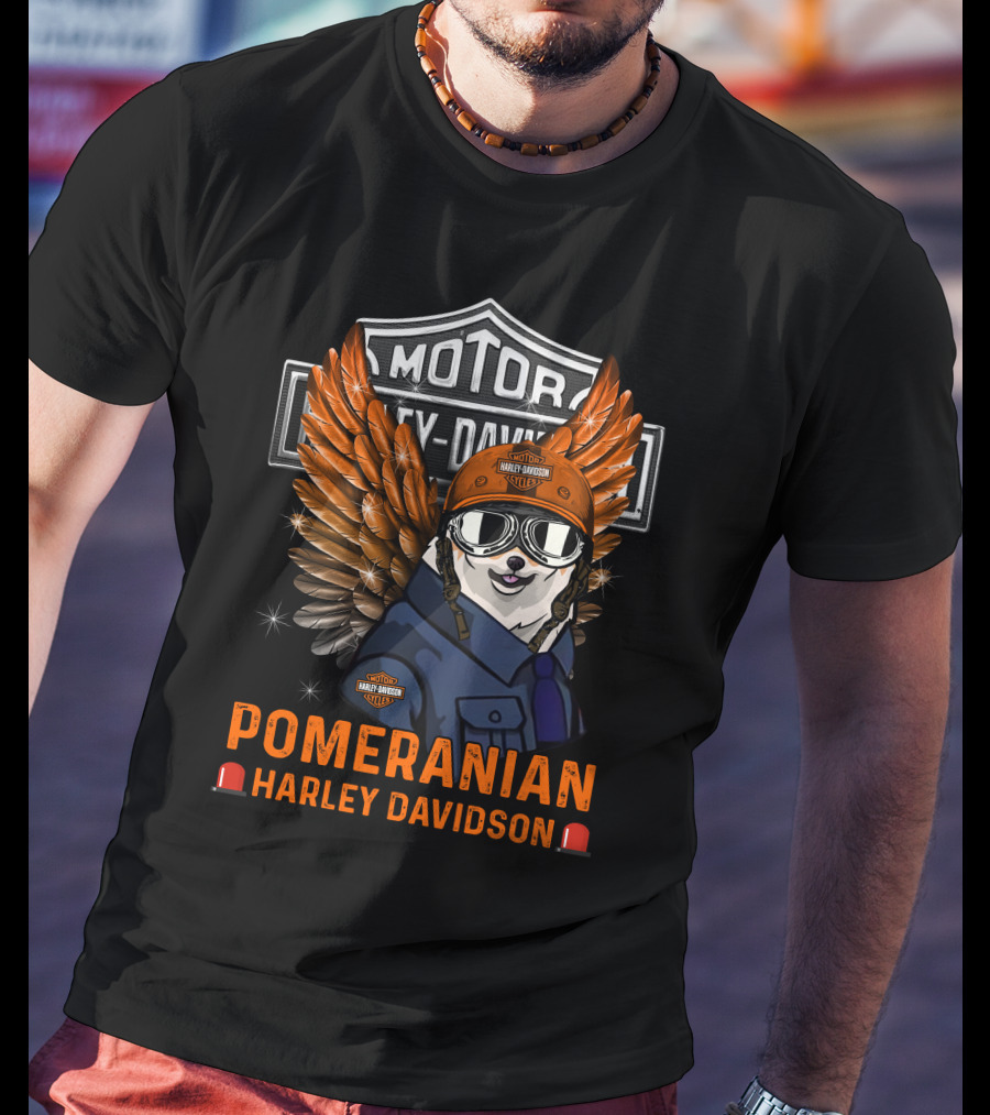 Motor Harley Davidson Pomeranian Harley Davidson T-Shirt