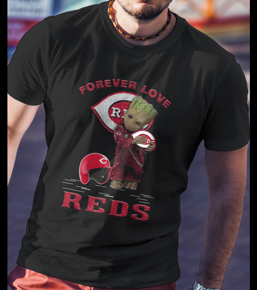 Forever Love Reds MLB Cincinnati Groot Fans T-Shirt