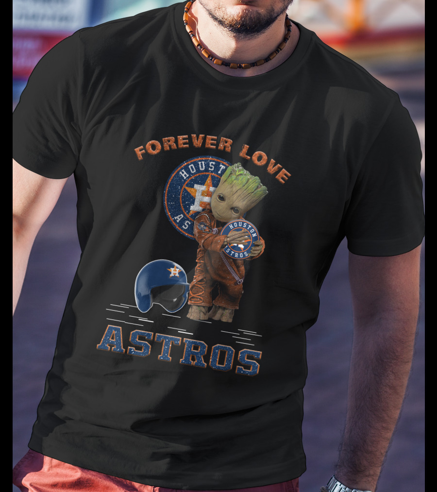 Forever Love Houston Astros MLB Fans Groot T-Shirt