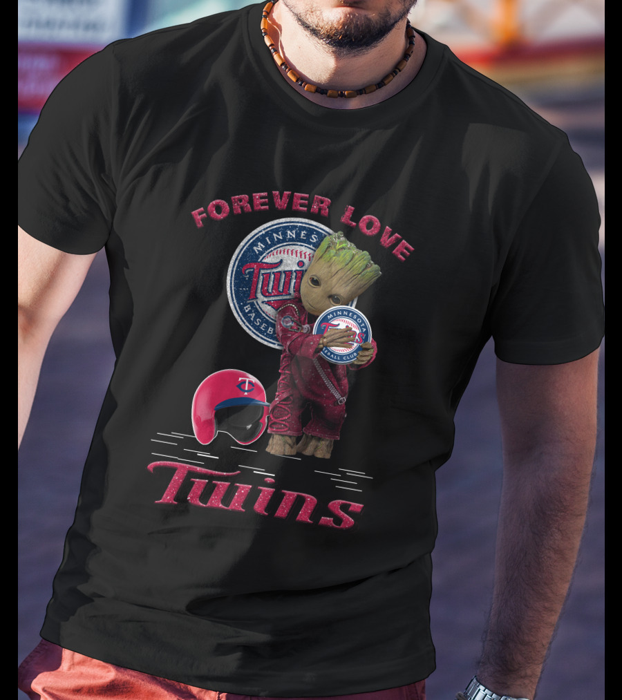 Forever Love Minnesota Twins MLB Baseball Groot Fan T-Shirt