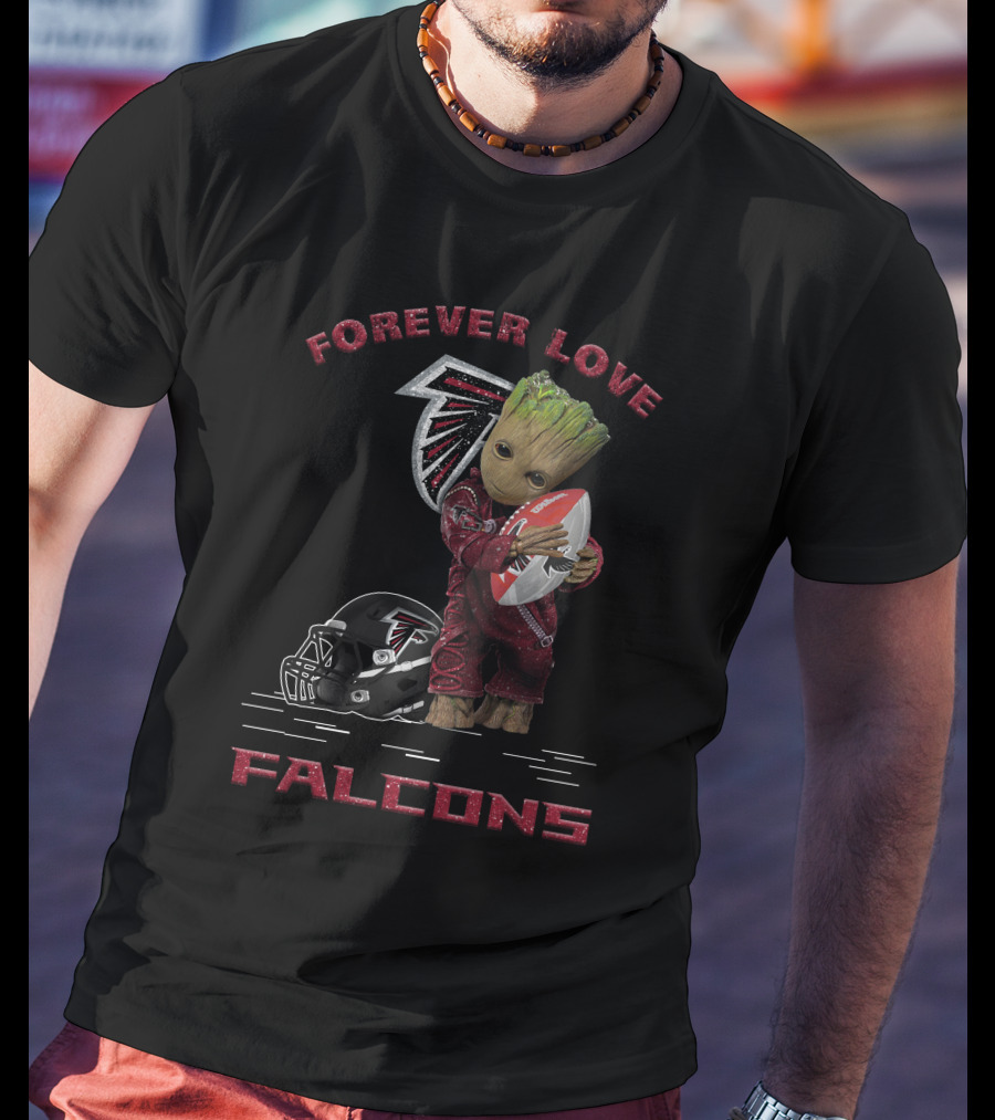 Forever Love Falcons Groot Football Atlanta T-Shirt