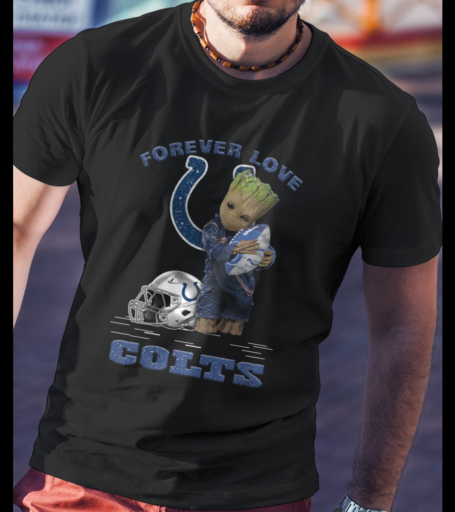 Forever Love Groot Indianapolis Colts Football T-Shirt