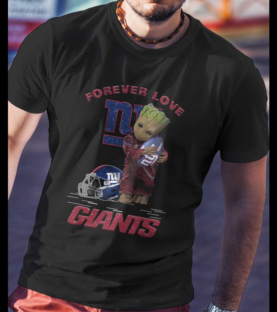 Forever Love Groot New York Giants T-Shirt