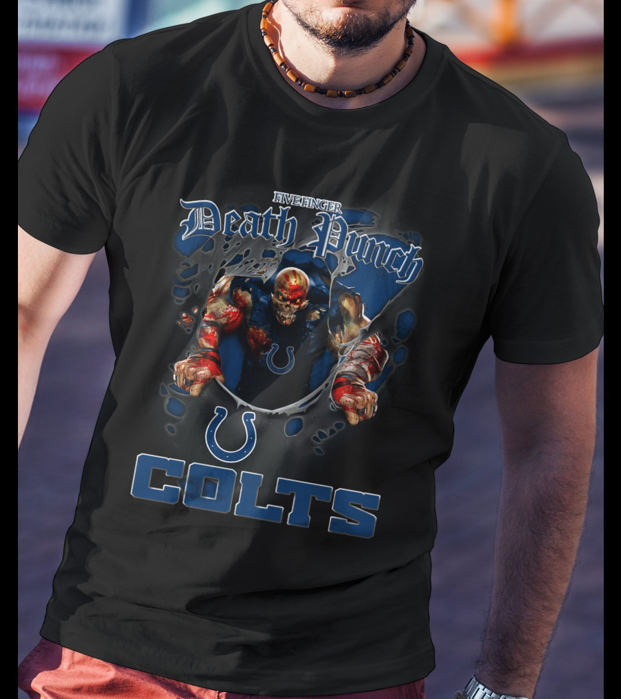 Five Finger Death Punch Colts Nfl Football Fans Indianapolis T-Shirt