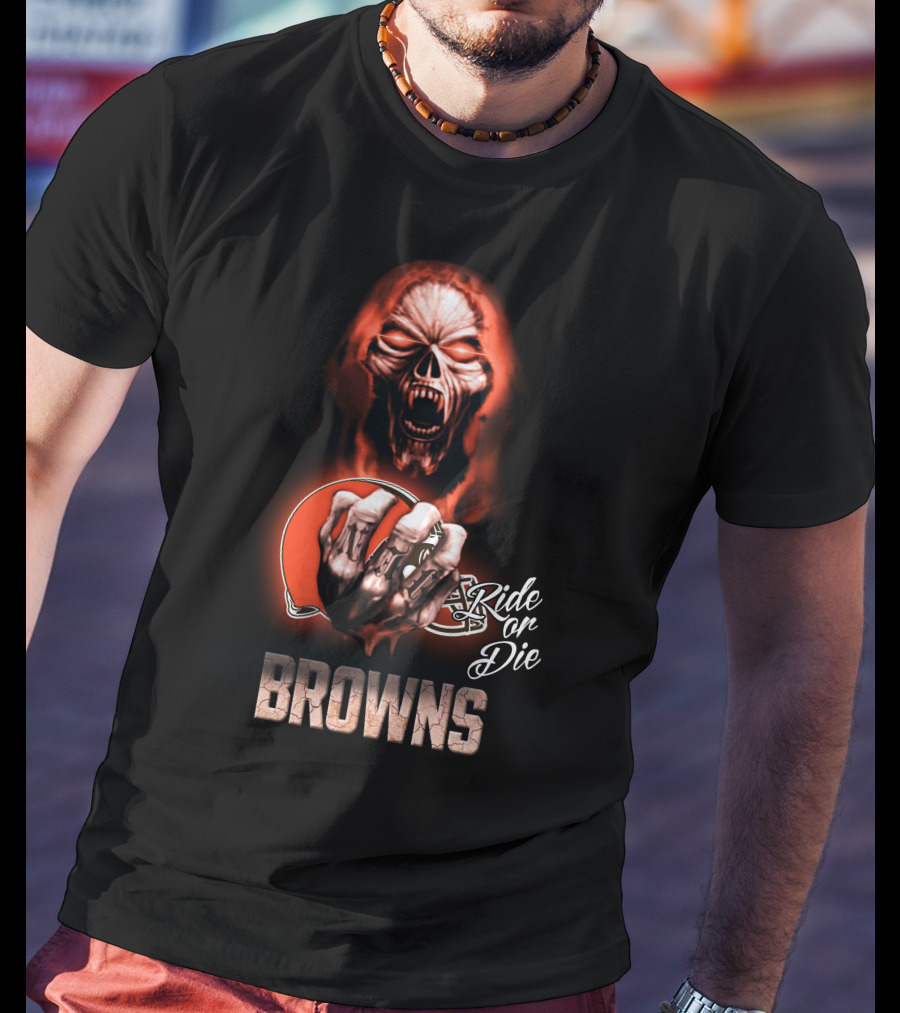 Browns Nfl Cleveland Ride Or Die 146 Hd0008 T-Shirt