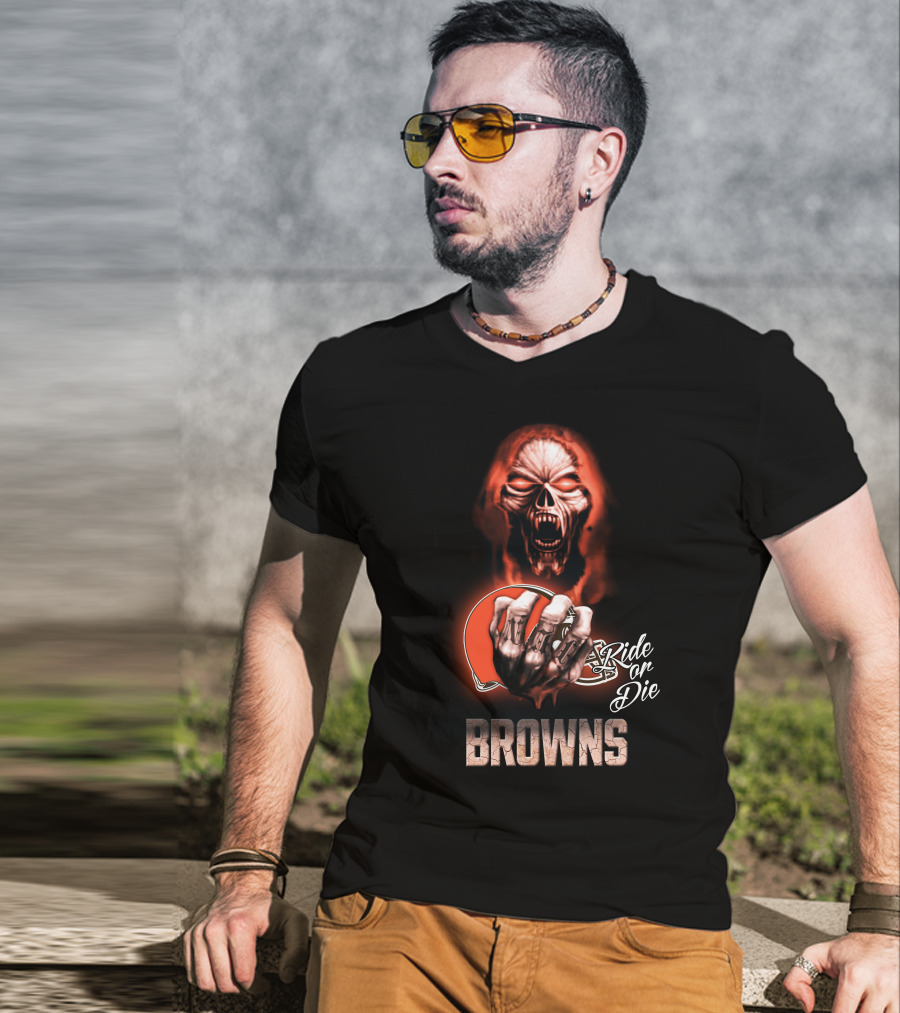 Browns Nfl Cleveland Ride Or Die 146 Hd0008 T-Shirt