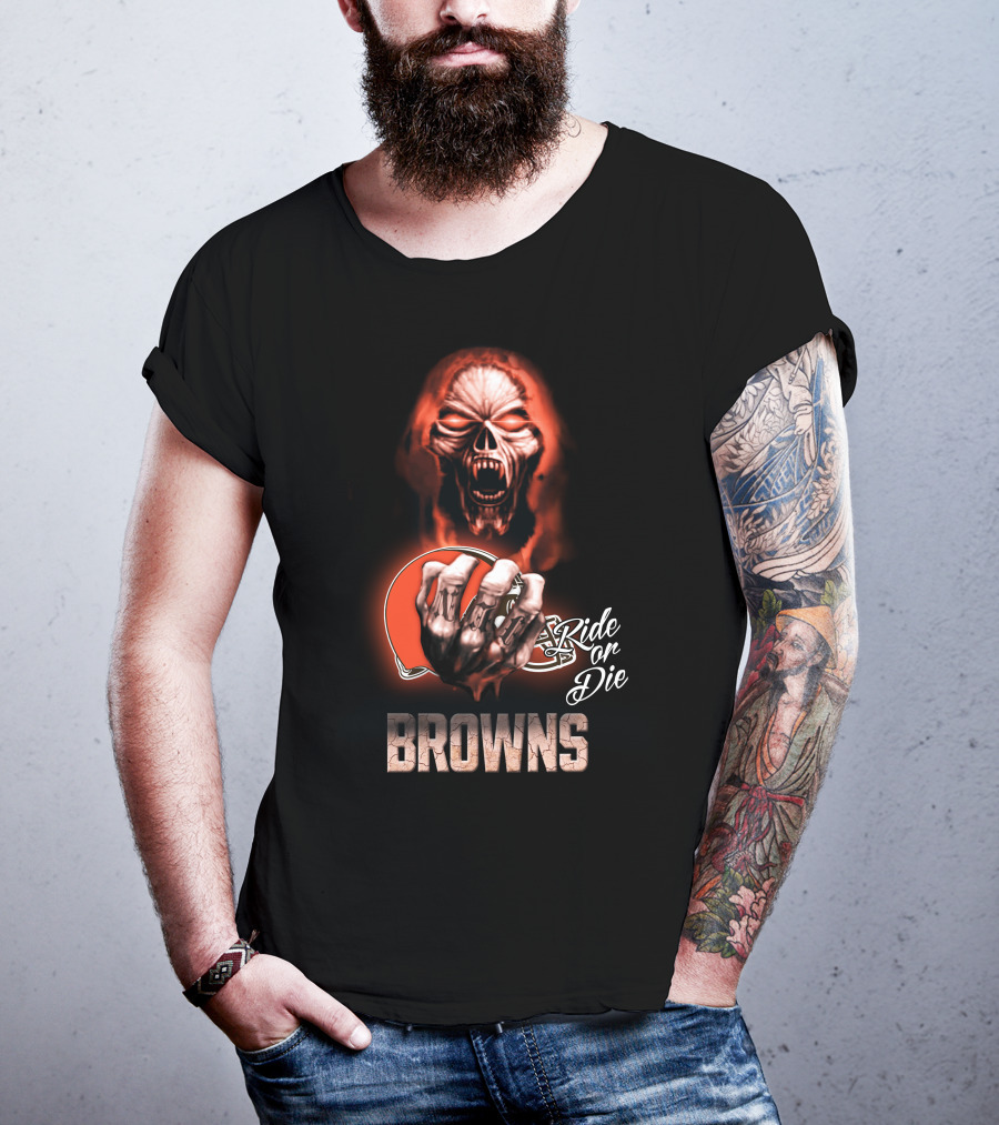 Browns Nfl Cleveland Ride Or Die 146 Hd0008 T-Shirt