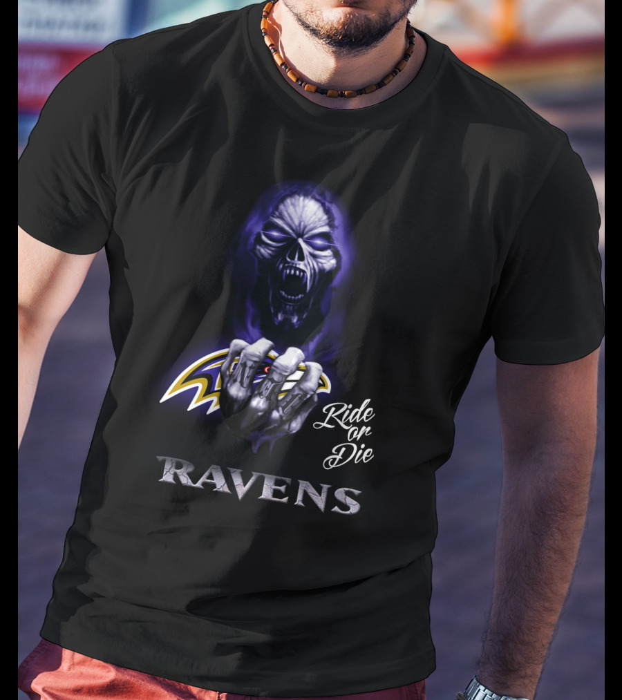 Ride Or Die Ravens Nfl Baltimore T-Shirt
