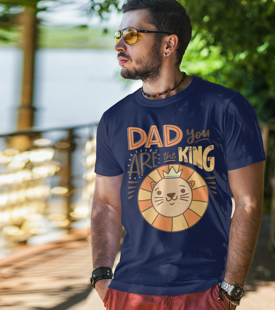 Dad You Are The King Lion With Crown T-Shirt