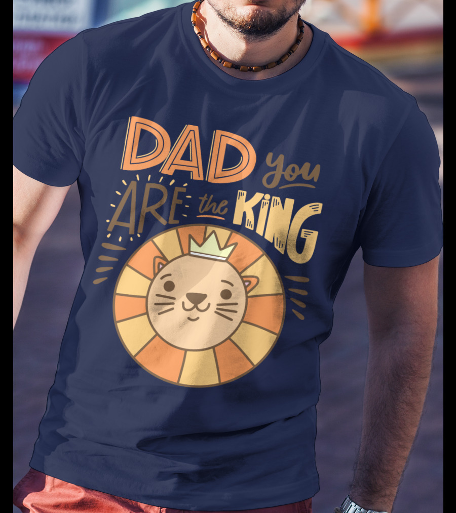 Dad You Are The King Lion With Crown T-Shirt