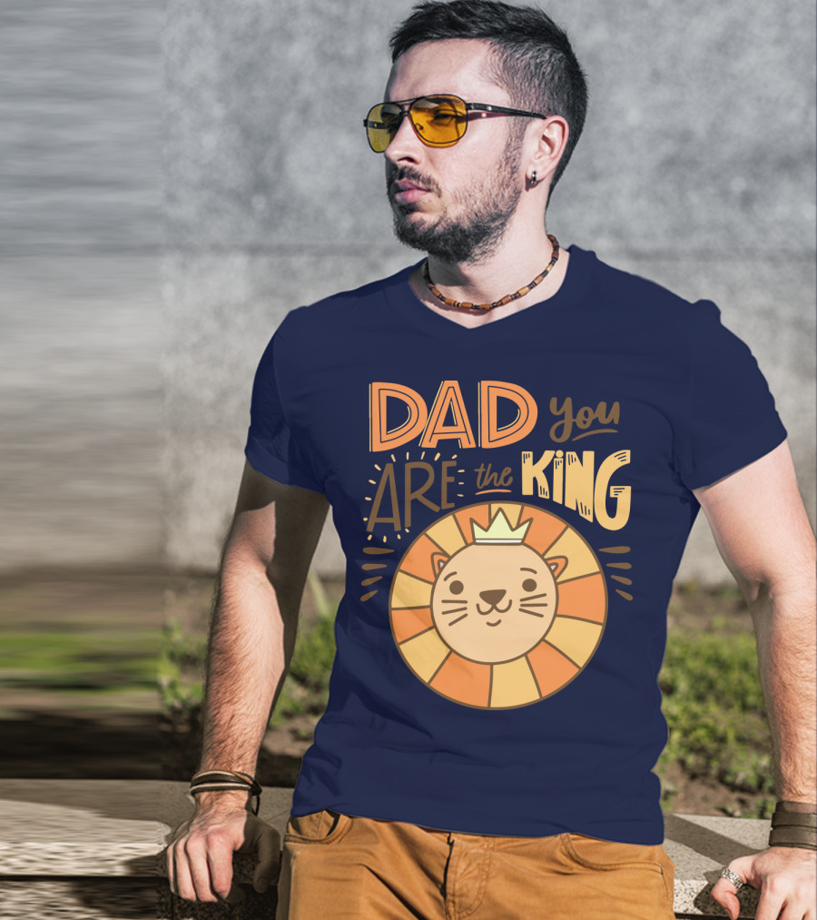Dad You Are The King Lion With Crown T-Shirt