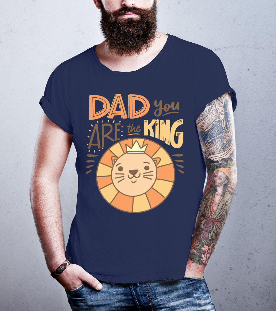 Dad You Are The King Lion With Crown T-Shirt