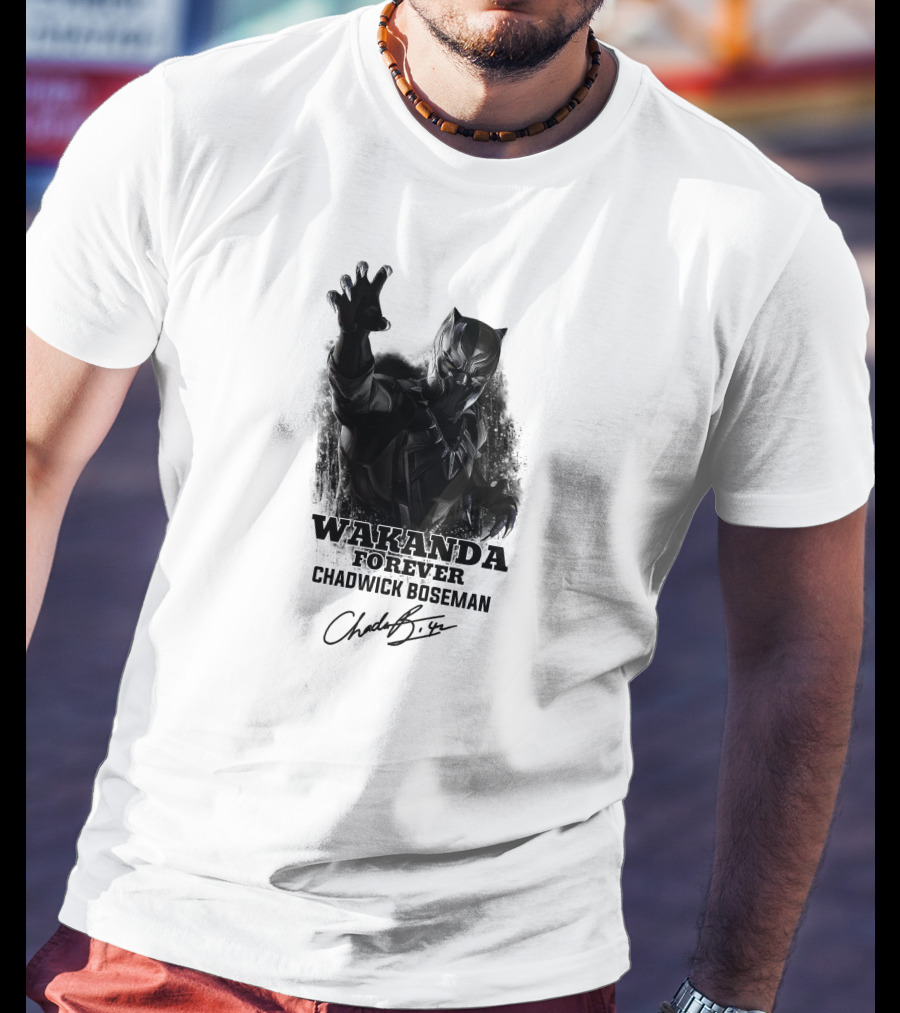 Wakanda Forever Chadwick Boseman T-Shirt