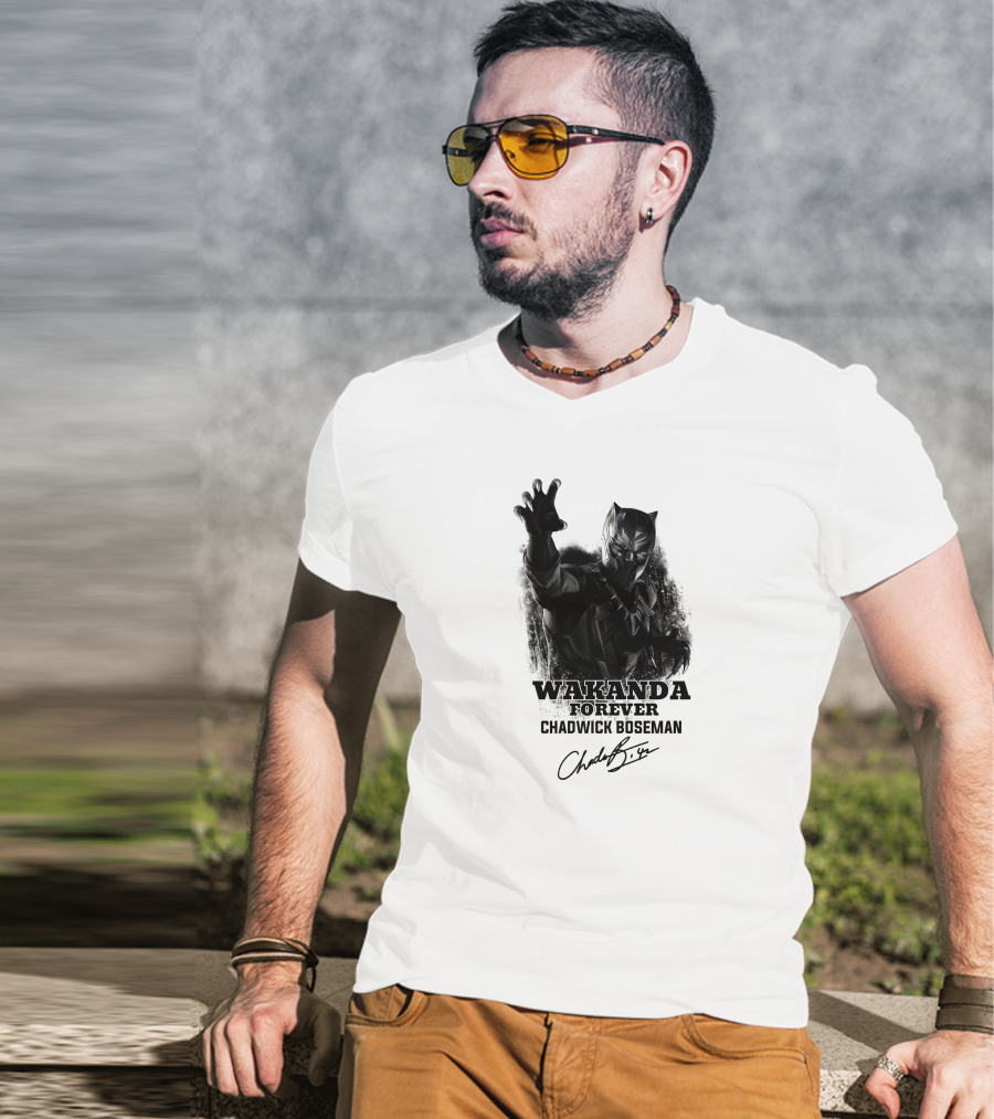 Wakanda Forever Chadwick Boseman T-Shirt